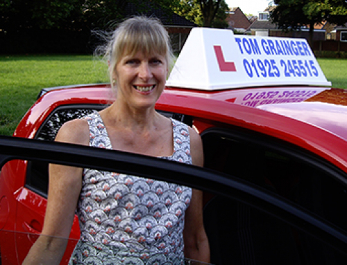 Tom Grainger welcomes Debbie to the team of driving instructors